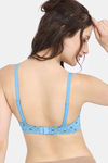 Rosaline Padded Wired 3/4th Coverage T-Shirt Bra - Horizon Blue — thumbnail 2